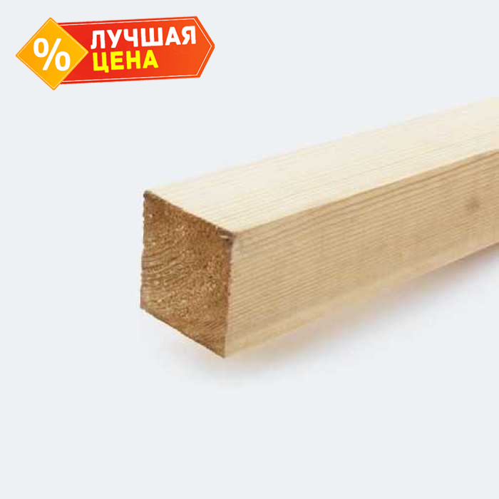 Брусок обрезной сухая 50х50х6000 сорт 1-3